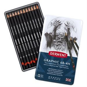 Derwent Graphic Medium 12 Pencil Tin